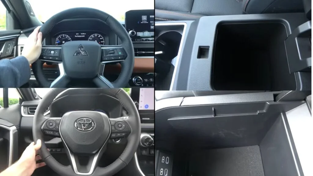 2024 Outlander vs. 2024 RAV4 – Interior Technology and Storage