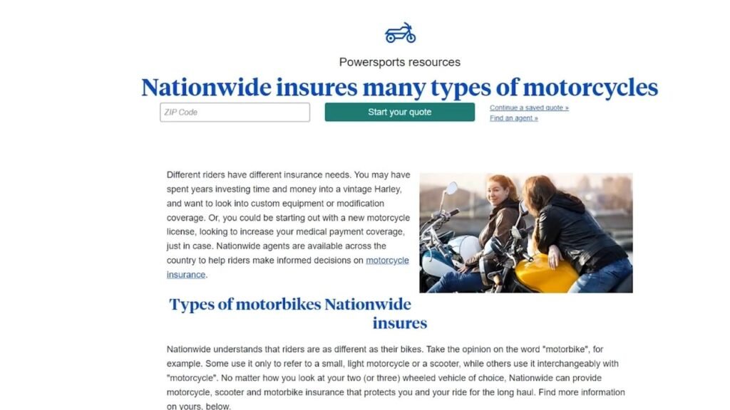 Best for Motorcycle Collections: Nationwide