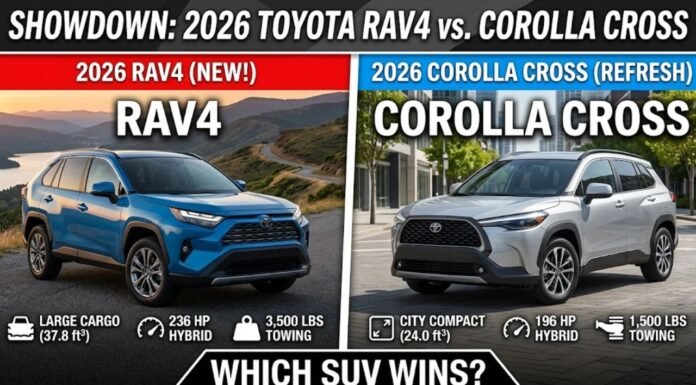 2026 Toyota RAV4 vs. 2026 Toyota Corolla Cross: Comparison & Verdict 2026 Toyota RAV4 vs. 2026 Toyota Corolla Cross