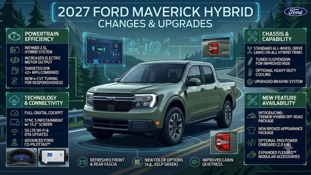 2027 Ford Maverick Hybrid Changes